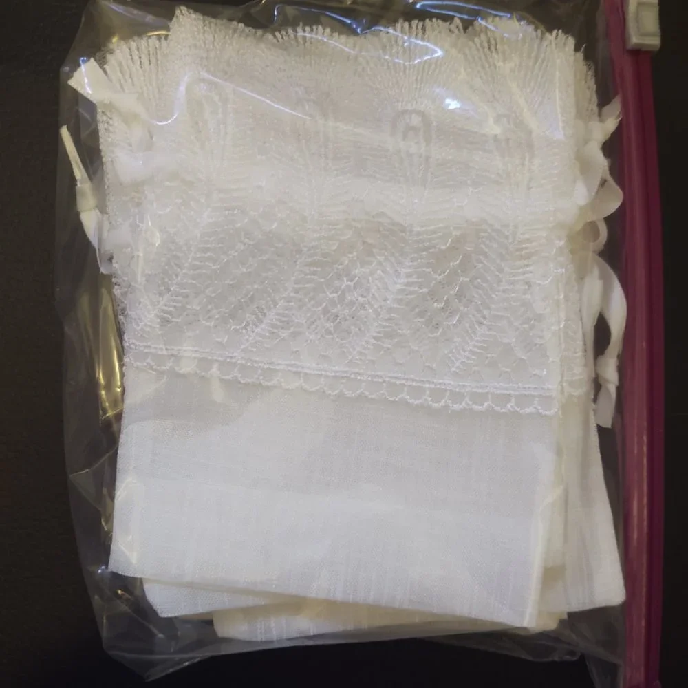 Sheer Lace Mini Drawstring Party Favor Gift Bags